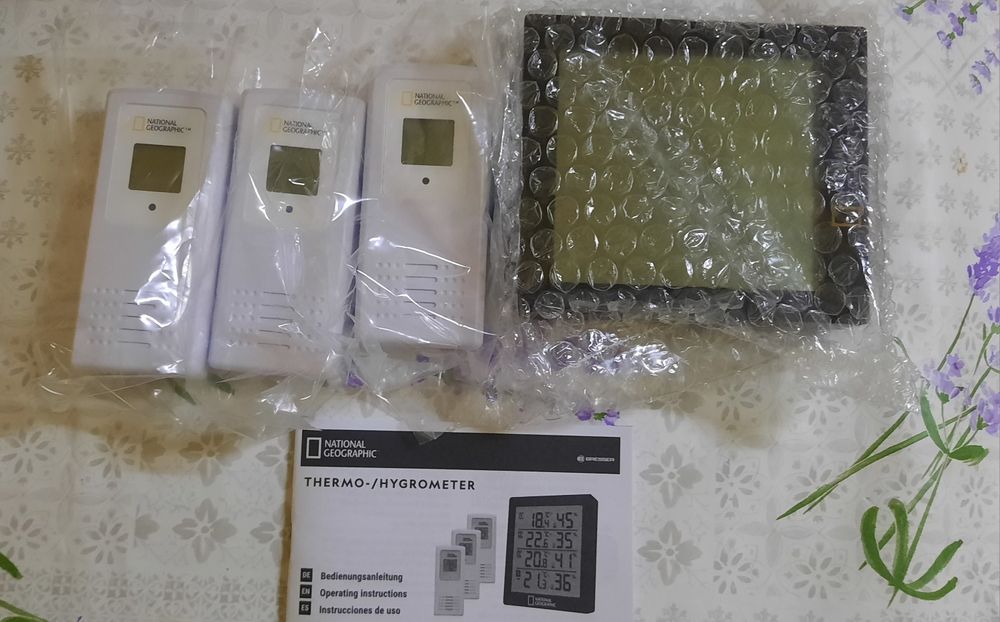 Termohigrómetro National Geographic com 3 sensores