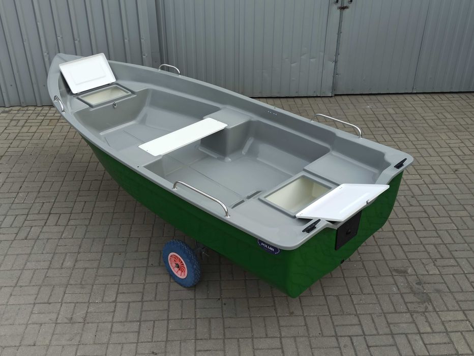 ! PROMOCJA ! łódź wędkarska wiosłowo-motorowa IWA 390 z relingami