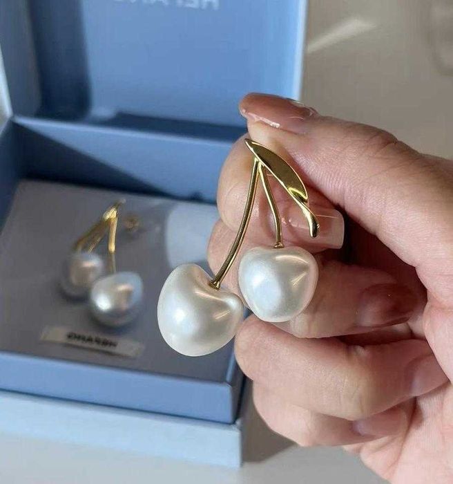 Kolczyki Hefang Cream Cherry – ponadczasowa moda