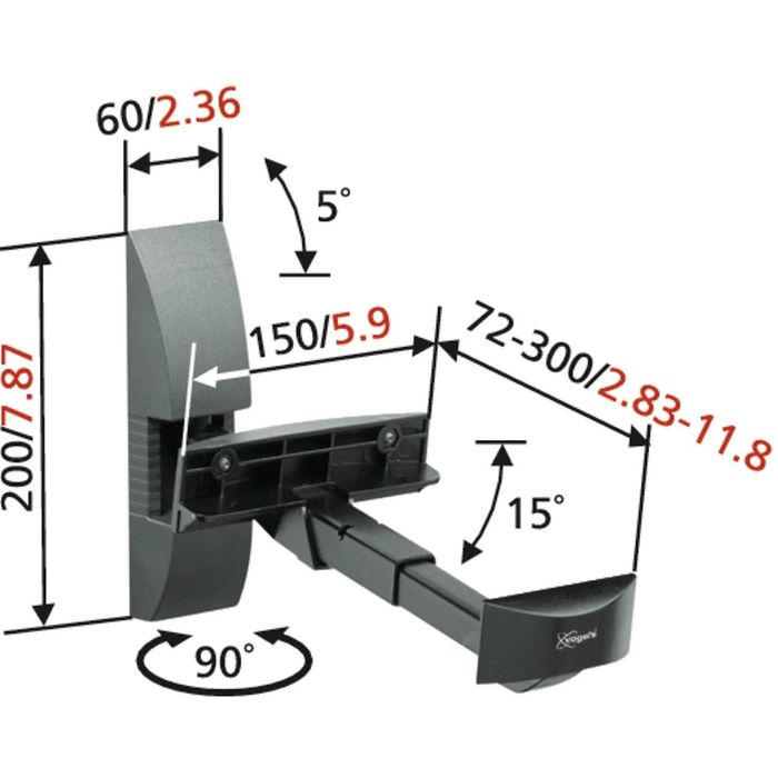 Uchwyty ścienne na kolumny - VOGELS VLB200 – nowe
