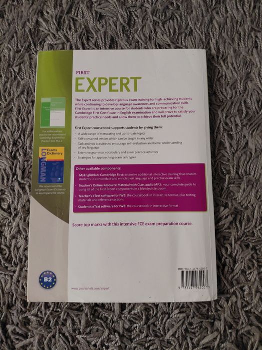 First expert coursebook thrid edition pearson z dwiema płytami