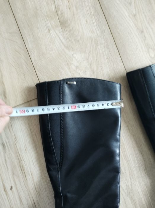 Kozaki skórzane damskie 38