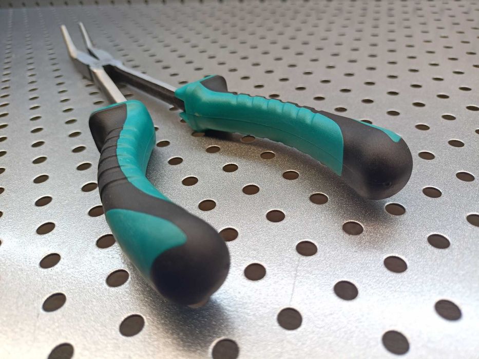 Szczypce wydłużone Cr-V wygięte 45° 275mm szczypce długie 45° wygięte