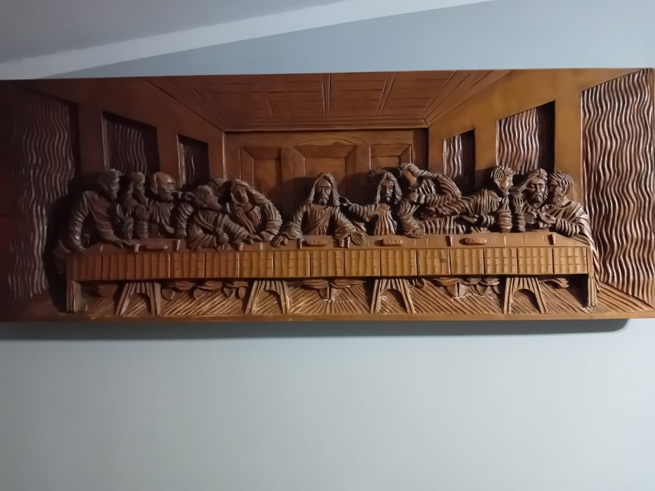 Płasko rzeźba na drewnie lipowym