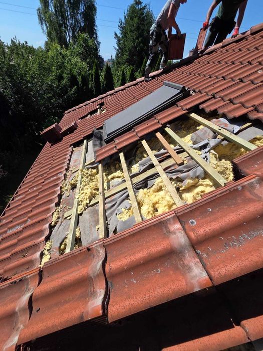 [System Term] Naprawa izolacji dachu po KUNACH, docieplanie celulozą, termowizja, likwidacja mostków termicznych, kosztorys do ubezpieczeń,