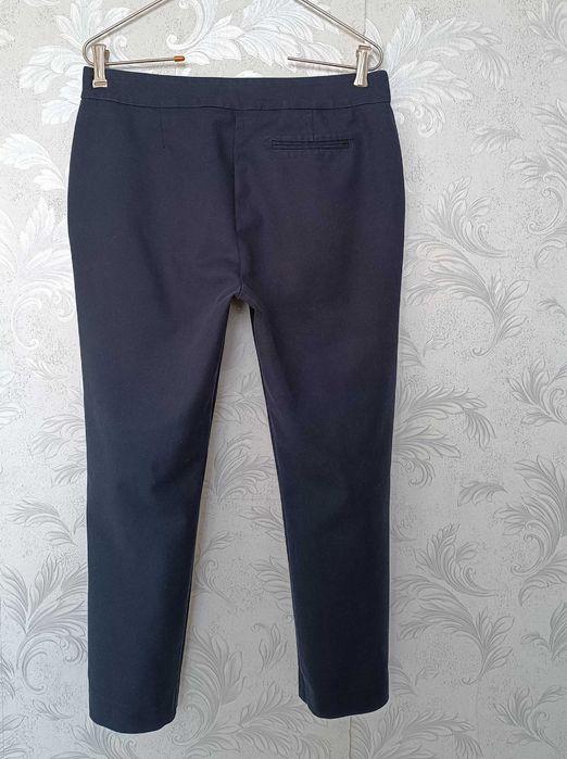 р 14/48-50 сині укорочені штани стрейчеві з високою талією Warehouse