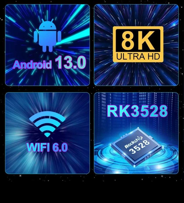 Smart TV Box G96max Android 13 смарт приставка