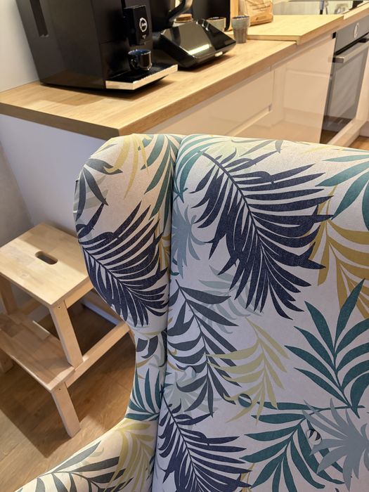 Fotel Strandmon Ikea liście