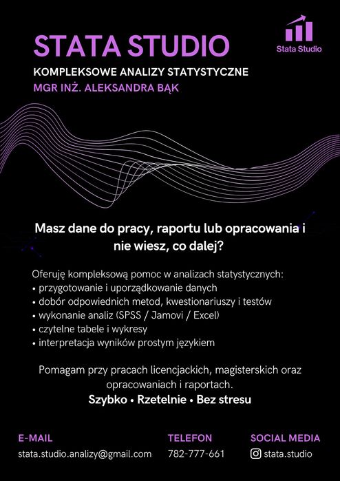 Analizy statystyczne | Opracowania | Korepetycje