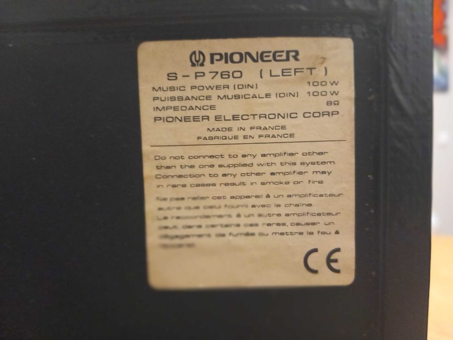 Colunas Pioneer S-P760