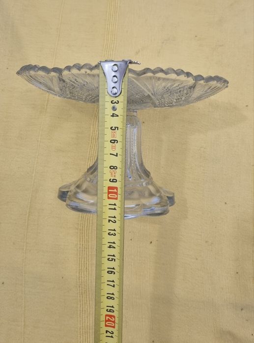 Fruteira em Vidro medidas nas fotos