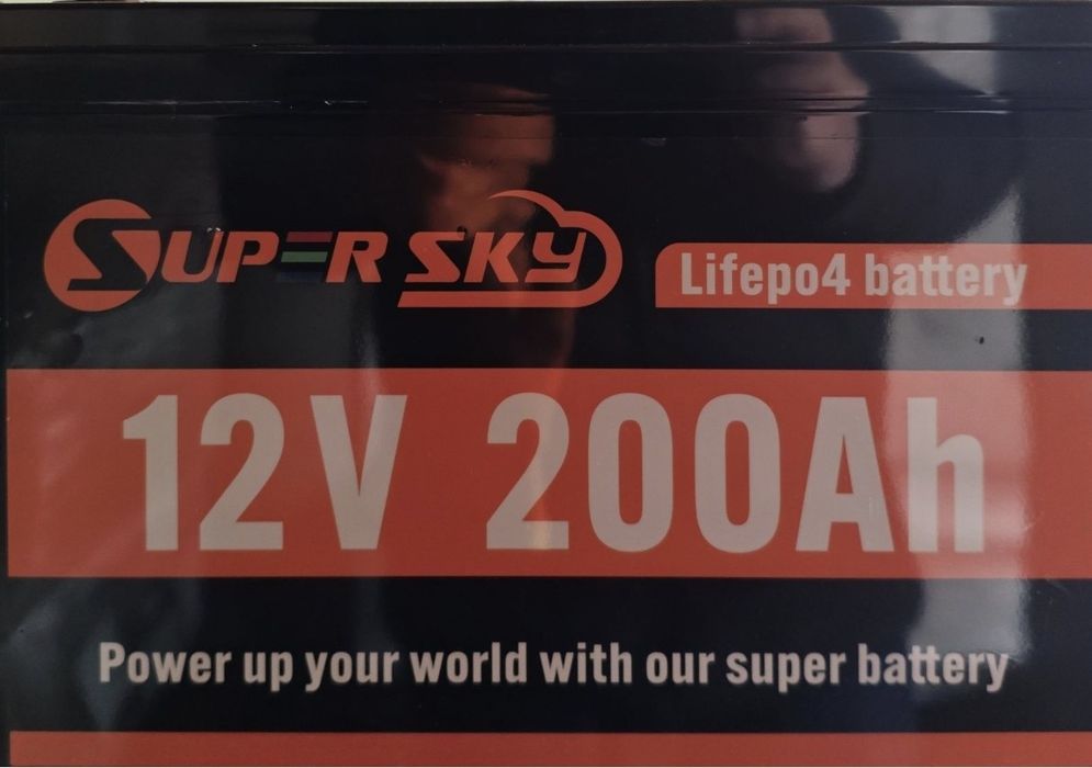 lifepo4 12 V 200 Ач 2560 Вт акумулятор