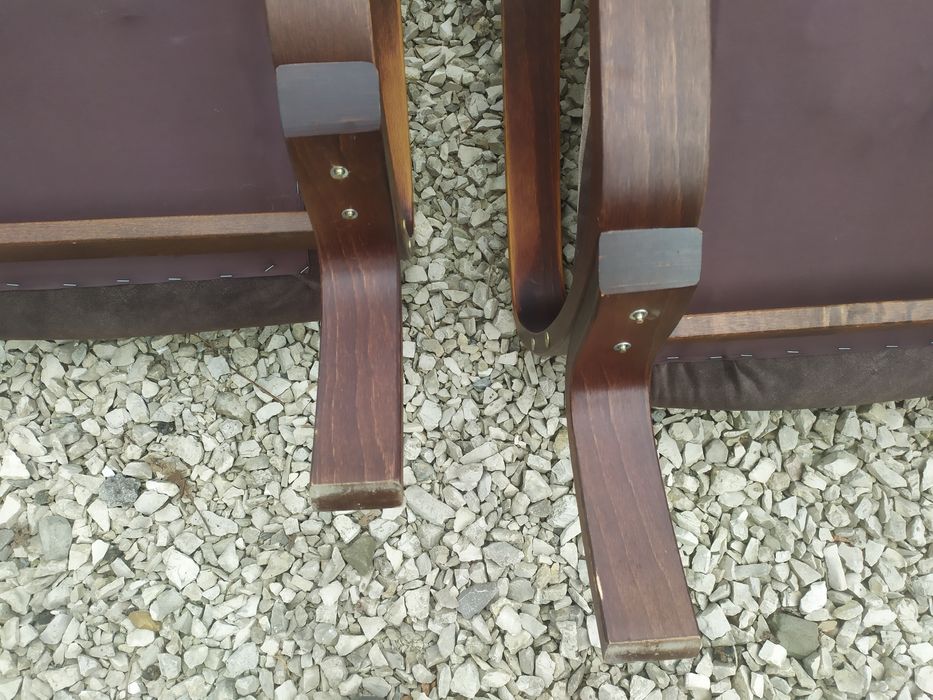 Fotele pokojowe gięte . Komplet.