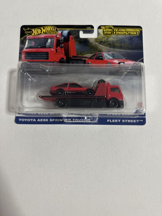 Hot wheels premium team transport toyota ae86 sprinter trueno fleet street #84