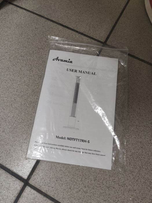 Nowy duży wentylator z pilotem