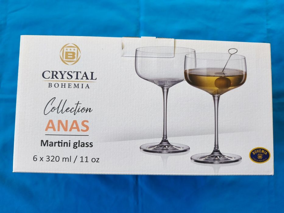 Келихи для мартіні Crystal Bohemia Collection ANAS Martini glass