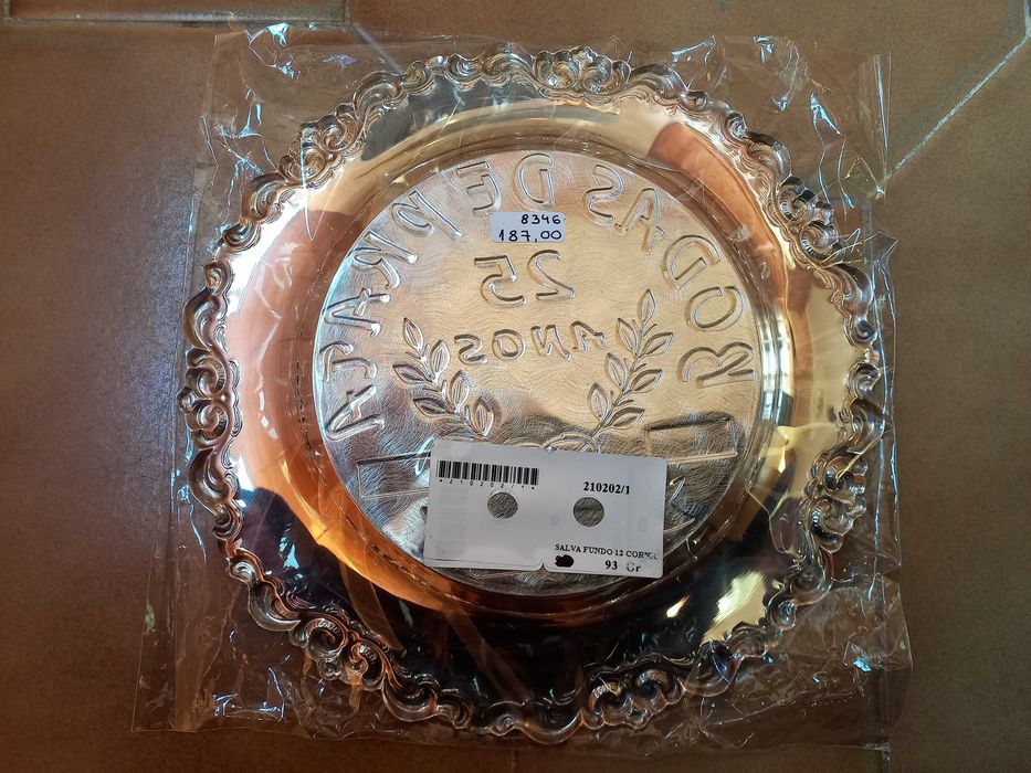 Salva prata 25 anos casados