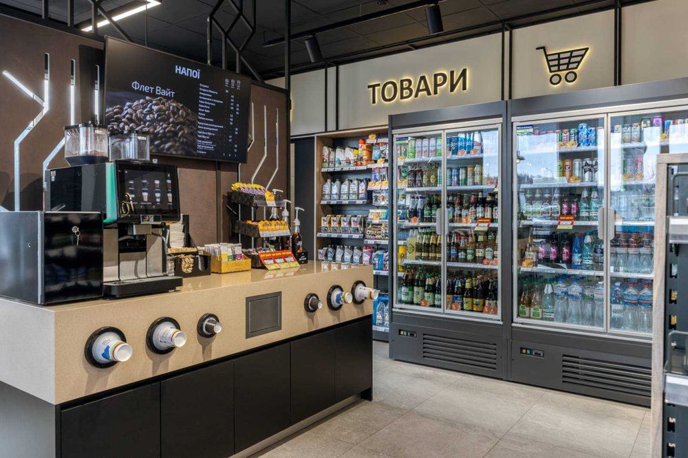 Холодильні вітрини в магазин. Енергозберігаючі регали. Гірки. Стелажі