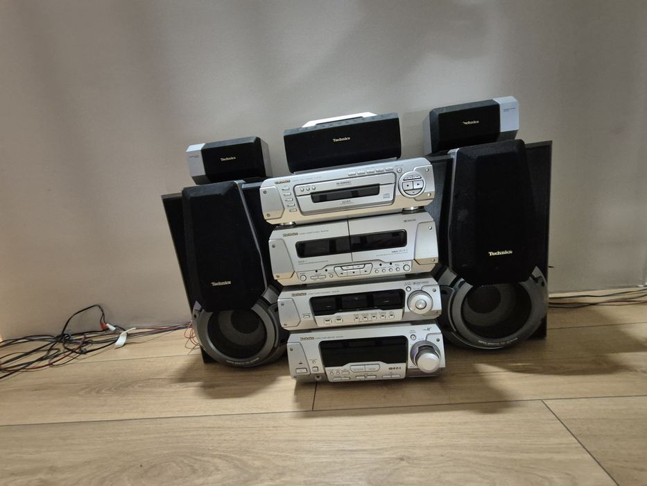 Wieża Technics SC-EH760 | Komplet 5.1 | Oryginalny Pilot | stan bdb