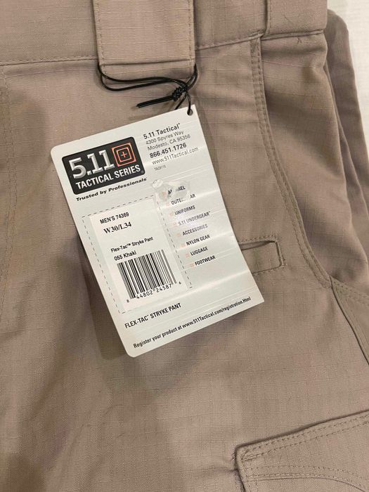 НОВЫЕ тактические брюки 5.11 Stryke Pant w/ Flex Tac, khaki, W30/L34.