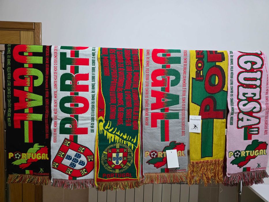 Cachecóis de Futebol NOVOS – Coleção de Vários Países – Lote Completo