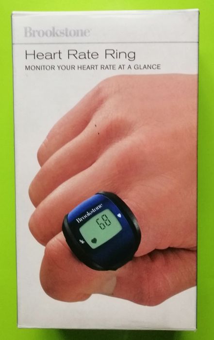 Кольцо, сердечного ритма. Brookstone My Monitor Heart Rate Ring Blue