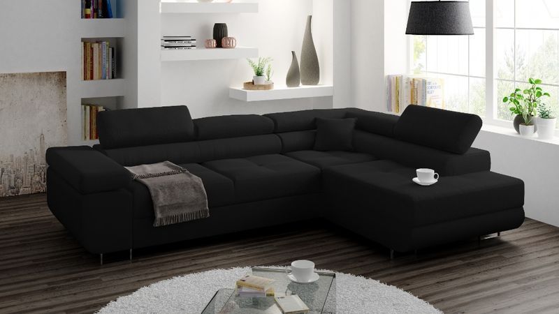 Narożnik MIAMI L rogówka REGULOWANE zagłówki RUCHOME