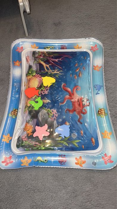 Espreguicadeira + tapete ginasio chicco + tapete relax de agua