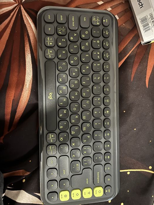 Клавіатура бездротова logitech pop icon keys graphite ukr (920-013157)