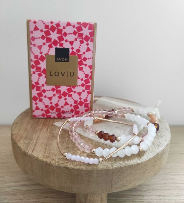 Zestaw perfumy LOV U + bransoletki
