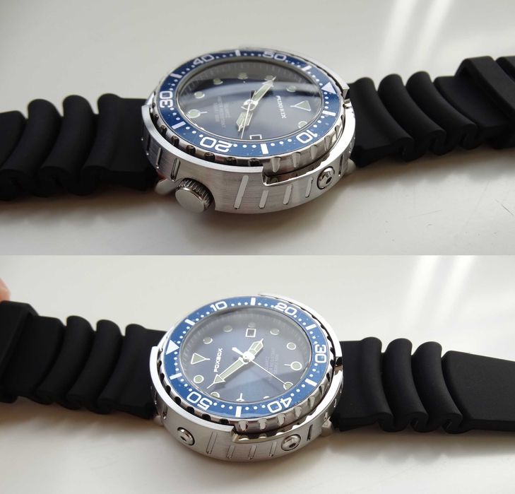 Zegarek Foxbox styl nurka tuńczyk obrotowy bezel wodoszczelny WR50 BOX
