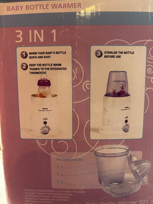 Aquecedor e esterilizador de biberões 3 em 1
