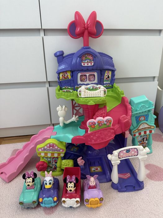 VTech tut tut autka Minnie Mouse 4 samochodziki