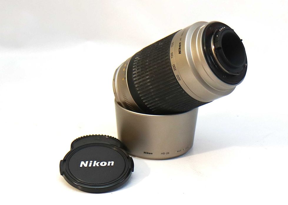 Lente Nikon AF 70-300mm objetiva em boas condições