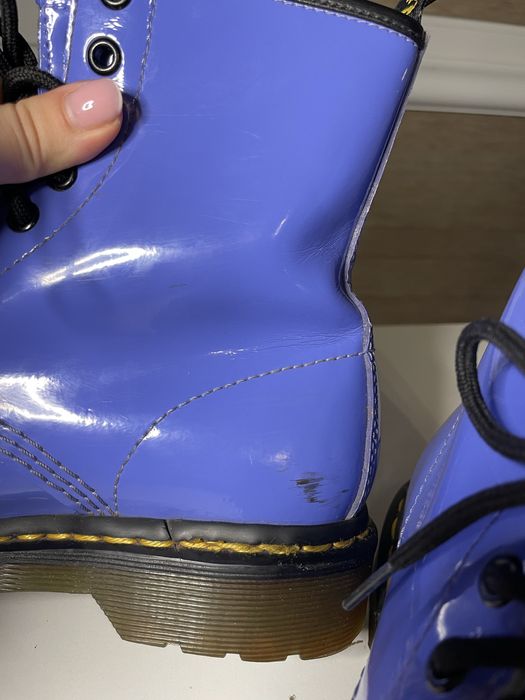 Glany Dr. Martens 1460W Patent Lamper Purple