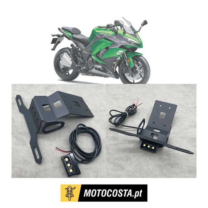 Suporte de Matrícula com Luz LED para Kawasaki Z1000SX de 2020 a 2021