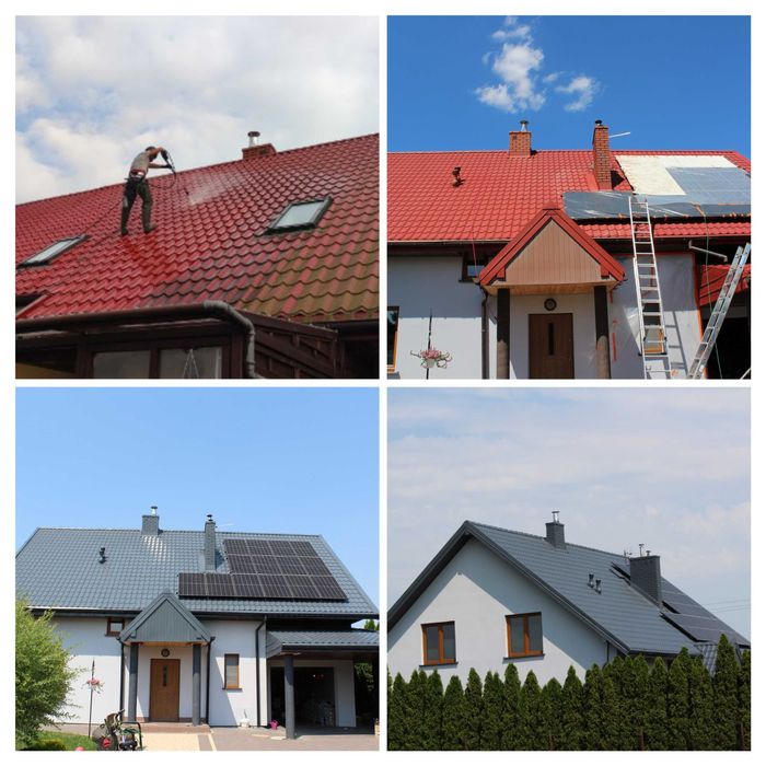 Mycie Malowanie dachów elewacji kostki brukowej
