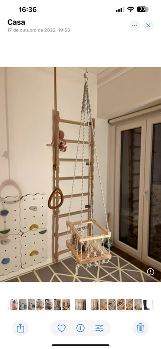 Espaldar infantil -  62 × 8 × 201 cm
