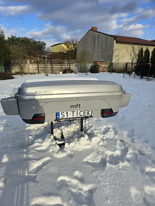 Kufer box na narty na hak mft