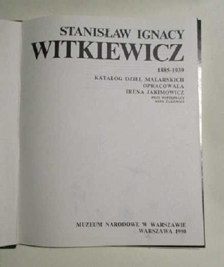 Witkacy / Jakimowicz / malarstwo / sztuka / album/ Witkiewicz