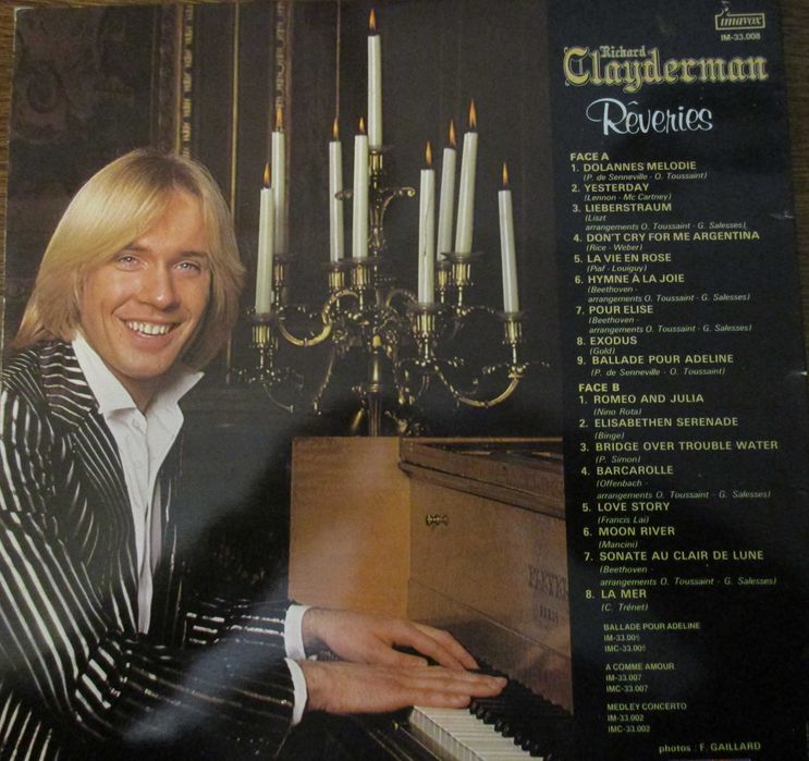 Richard Clayderman - - - - - Rêveries - - - - - LP