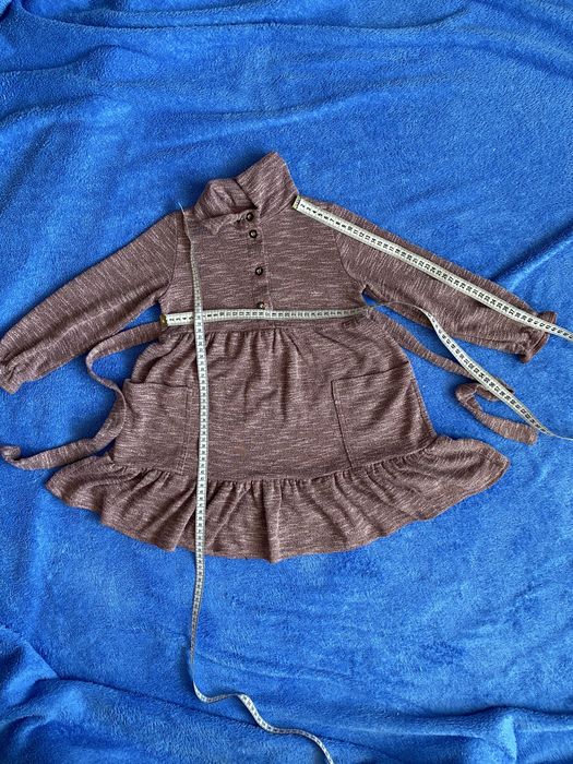 Сукня, плаття з довгим рукавом на 4-5 років тепле,