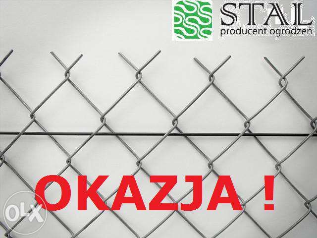 TANIA Siatka ogrodzeniowa ocynkowana fi2,5 150cm TYLKO 10,50 zł za 1mb