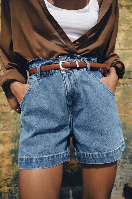 жіночі джинсові шорти від Zara