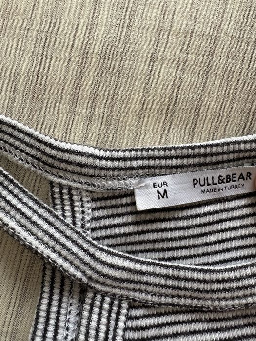 Body riscas preto e branco Pull&Bear