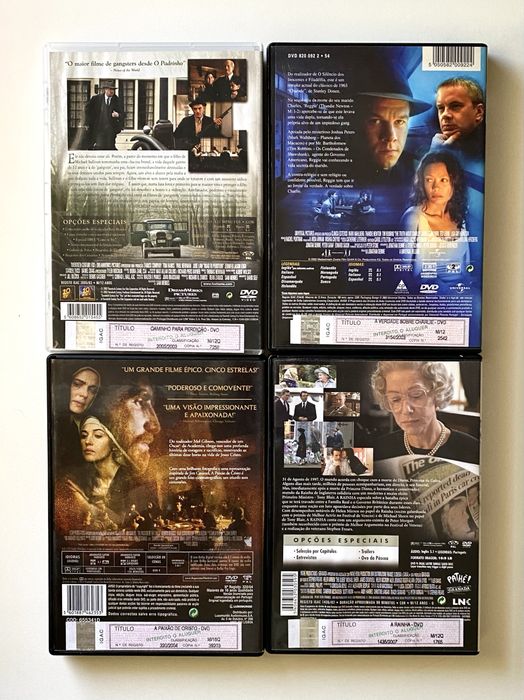 Conjunto 4 DVDs / Como novos