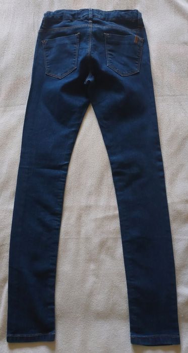 Calças Skinny Fit Azul Escuro, 11-12A