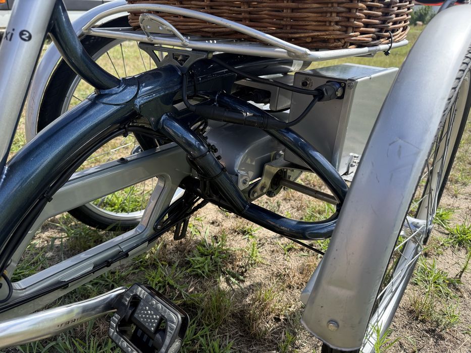 Rower elektryczny trójkołowy