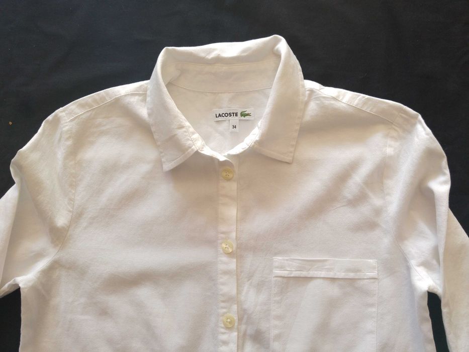 Koszula damska długa bawełniana Lacoste