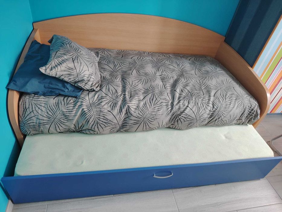 Cama Individual Dupla + colchões